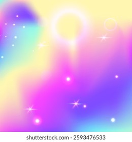 Purple Colorful Invitation. Rainbow Gradient. Unicorn Pattern. Fairytale Blurred Invite. Lilac Universe Hologram. Pink Girl Background. Magic Texture. Candy Unicorn Pattern.