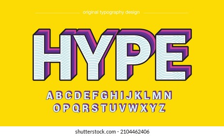 purple colorful waves pattern uppercase display typography