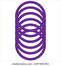 Design de ângulo de cor roxa com círculo