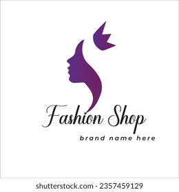 Purple Colour Face Logo Design