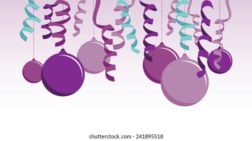 purple colourful balloon background banner