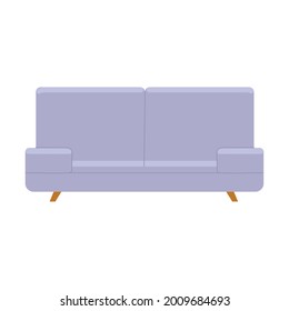 Purple Comfort Couch Isolated Icon