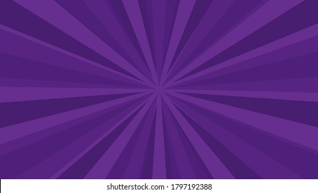 Purple Comic Book Page Background In Pop Art Style With Empty Space. Template With Rays, Dots And Halftone Effect Texture. Vector Illustration