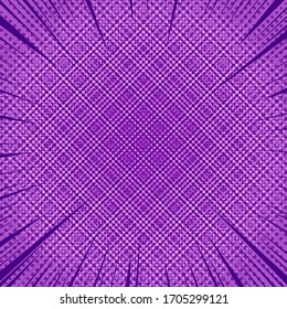 Planta de color morado elegante con vigas y efectos de medio tono. Ilustración del vector