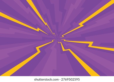 purple comic style shock effect background