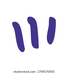 Elemento de diseño de símbolo de cómic púrpura