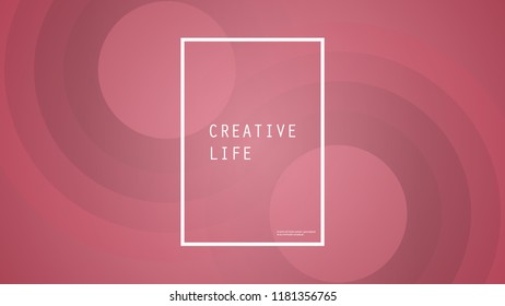 Purple Concentric Rings - Wallpaper, Background, Flyer or Cover Design for Your Business with Abstract Pattern - Applicable for Reports, Presentations, Placards, Posters - Creative Vector Template