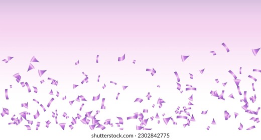 purple confetti. abstract background with flying purple confetti. holiday vector illustration