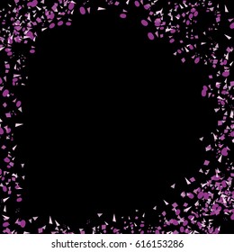 Purple confetti background