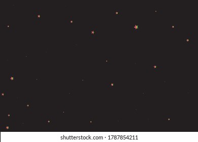 Purple Confetti Card. Blue Starry Modern. Red Stars Festive. Yellow Vector Greeting. Coral Pattern Banner. Pink Texture Space. Celebration Sky. Party Modern.