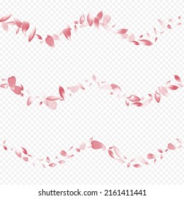 Purple Confetti Vector Transparent Background. Blossom Dream Congratulation. Rose Soft Illustration. Flower March Design. Bright Apple Invitation Card.