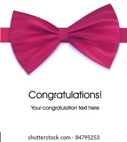 Purple congratulation bow