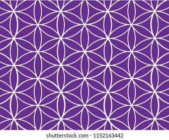 Purple Connecting Circles Background