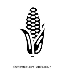 purple corn glyph icon vector. purple corn sign. isolated symbol illustration