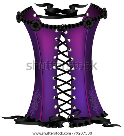 purple corset