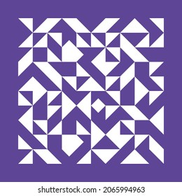 Purple cover or card design. Geometric vector illustration.
