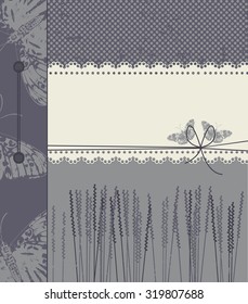 Purple cover with copy space for text.
Purple cover can be used for an album with photos, greeting card or invitation.