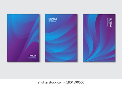 Purple Cover vector template set. Abstract background for book, flyer, brochure, catalog, poster, banner, web page, card. creative idea for corporate