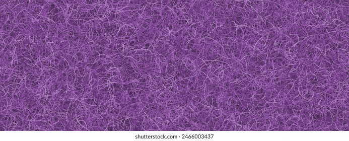 Purple cozy rug made from felted wool in a seamless pattern. Soft bright felt carpet. Abstract vector pixelated backgrounds with hairball texture.