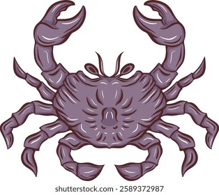 Purple Crab Artwork with a Unique Aesthetic