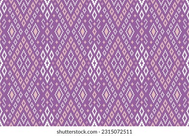 Costillar cruzado morado tradicional patrón étnico paisley flor Ikat fondo abstracto azteca africano indonesio indio sin costura patrón para tela impresión tela vestido cortinas y sarong