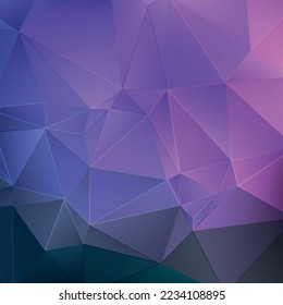 Purple crystal abstract background. Abstract purple colored polygonal vector triangular geometric background 