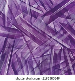 Patrón de forma triangular de cristal púrpura con fondo de imagen de textura de pincel