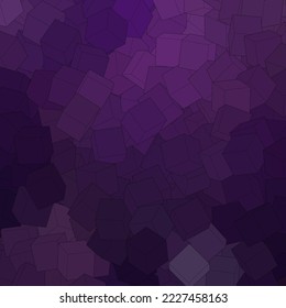 Purple cube. Abstract vector template for presentation.
