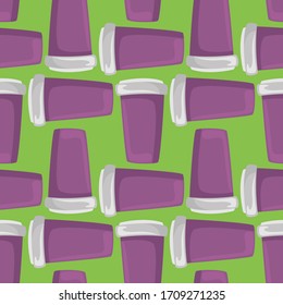 Cups moradas, ilustración, vector sobre fondo blanco