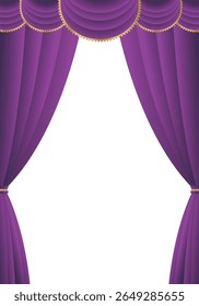Cortinas roxas
Estágio de cortinas roxas (vertical)