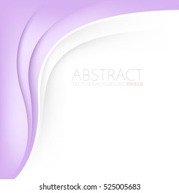 Purple curve line background pink vector overlap paper layer with white space for text and message design