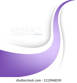 Purple curve line vector background with space for design
