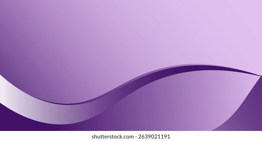 Purple curve line vector background with white paper space for background design . presentation . flayer .