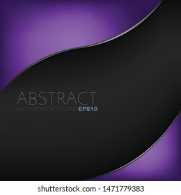 Purple curve vector background overlap layer with silver line and space for background design