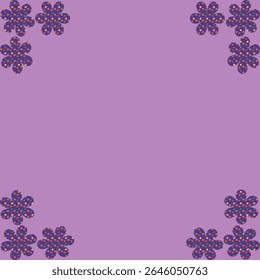 Purple Cute Simple Frame Backgrounds for Powerpoint Templates 