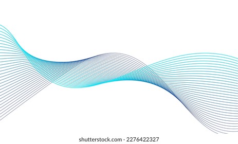 purple cyan blue tech wavy lines gradient background vector illustration