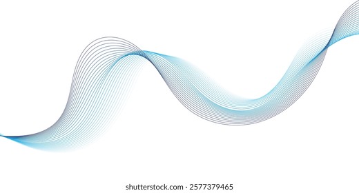 purple cyan blue tech wavy lines gradient background vector eps10