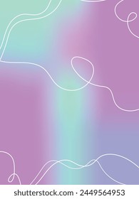 Purple And Cyan Color Gradient Background With lines