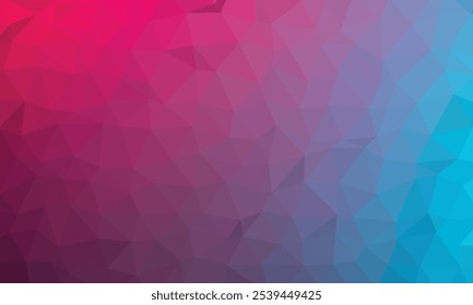 Purple and cyan gradient style low polygonal shape abstract origami background for your business use