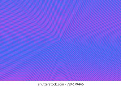 Purple and cyan halftone vector background. Colorful neon banner template. Cool color dotted pattern. Diagonal dotted gradient. Pop art surface design. Vivid halftone texture. Abstract background tile