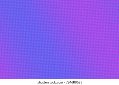 Purple and cyan halftone vector background. Colorful neon banner template. Cartoon dotted pattern. Diagonal dotted gradient. Pop art surface design. Vivid halftone texture. Abstract background tile