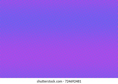 Purple cyan halftone vector background. Colorful neon banner template.Soft dotted pattern. Horizontal dotted gradient. Pop art surface design. Vibrant violet halftone texture. Abstract background tile
