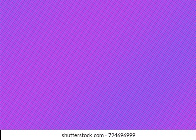 Purple and cyan halftone vector background. Colorful neon banner template. Violet dotted pattern. Horizontal dotted gradient. Pop art surface design. Vibrant halftone texture. Abstract background tile