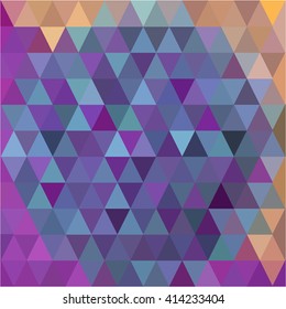 Purple cyan orange triangle background