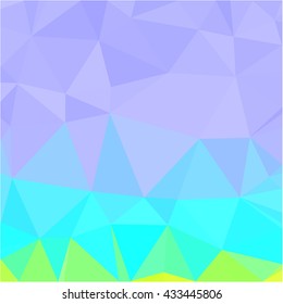 Purple cyan yellow low poly abstract background
