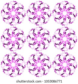 purple dahlia flower pattern