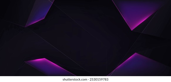 Purple dark abstract polygon elegant background vector illustration, Luxury background