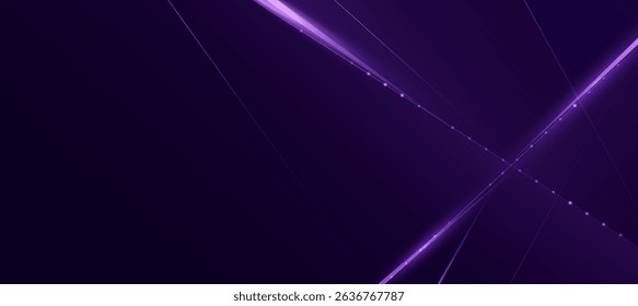 Purple Dark Luxury background. abstract elegant glowing lines background vector for branding presentation