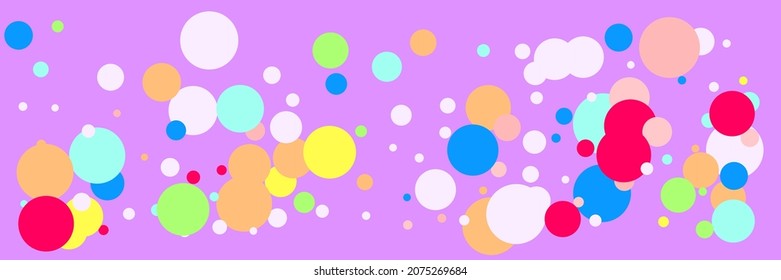 Purple Dark Multicolor Indigo Red Green Composition. Beige Bright White Yellow Color Circles Illustration. Children Pink Kids Bordo Blue Background. Vibrant Rainbow Pastel Violet Play Print.