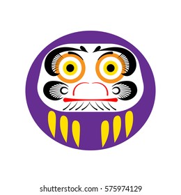 Purple Daruma doll